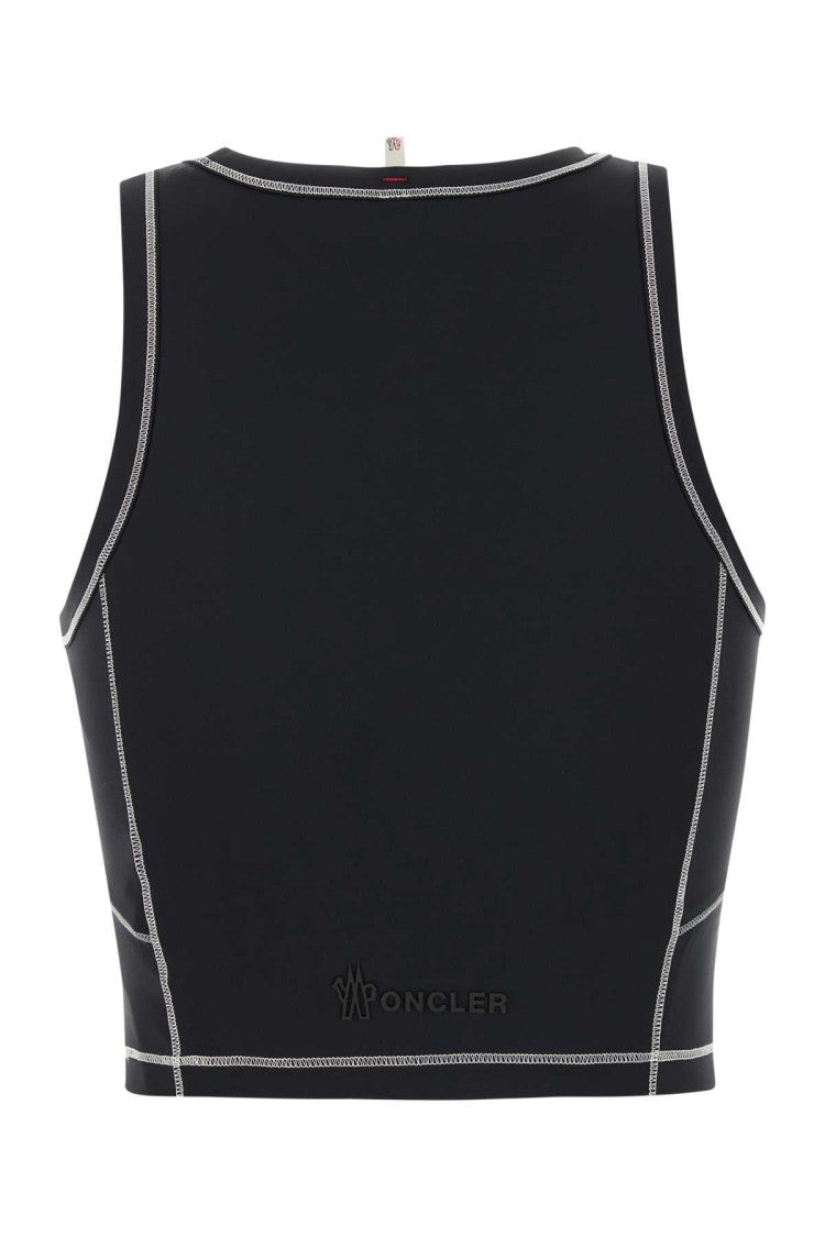 Moncler Grenoble Black Stretch Nylon Top