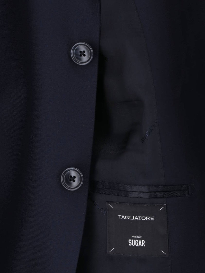 Tagliatore Refined Single-Breasted Suit In Virgin Wool By Tagliatore