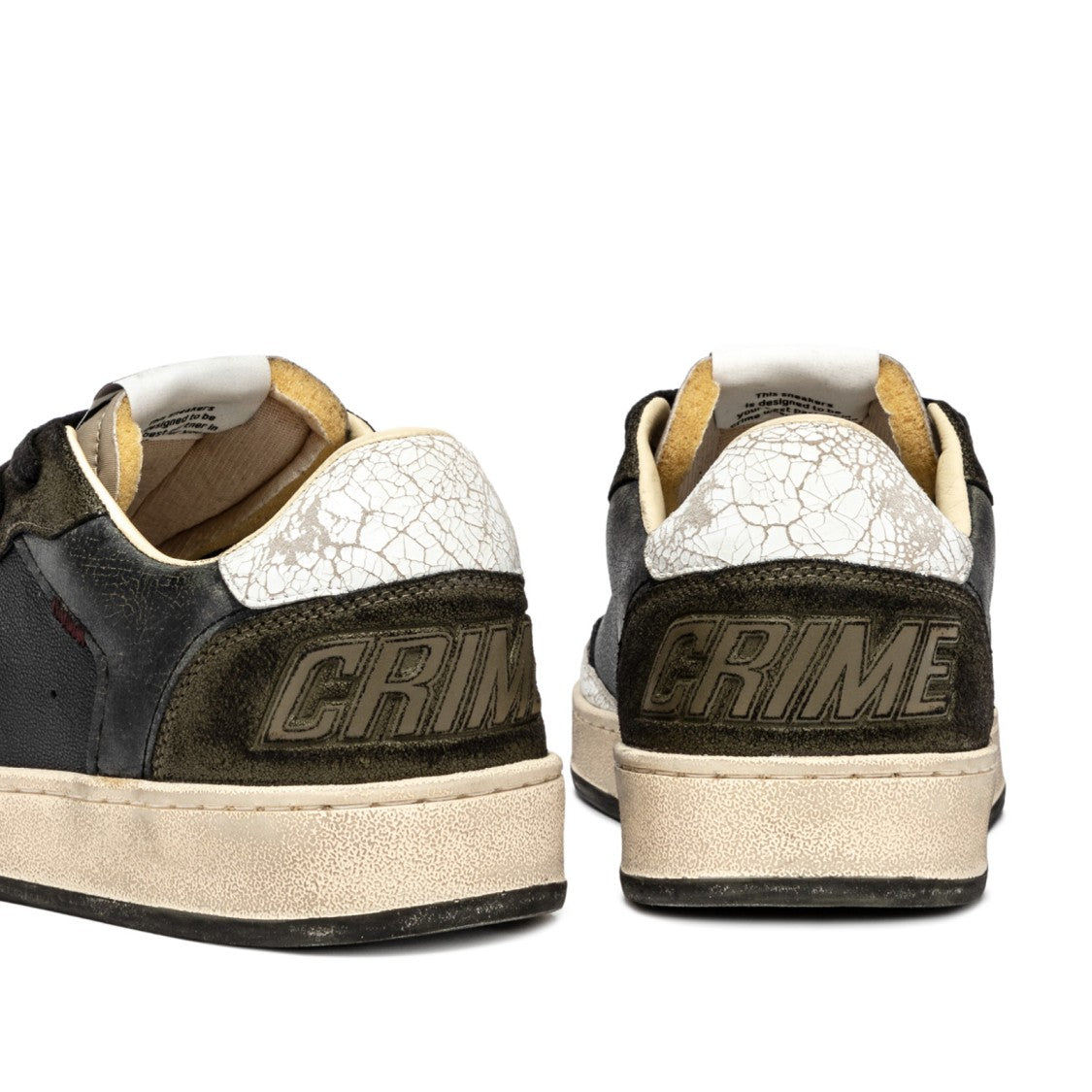 Crime London Chelseask8 Deluxe Sneakers - Black/Dark Green/White