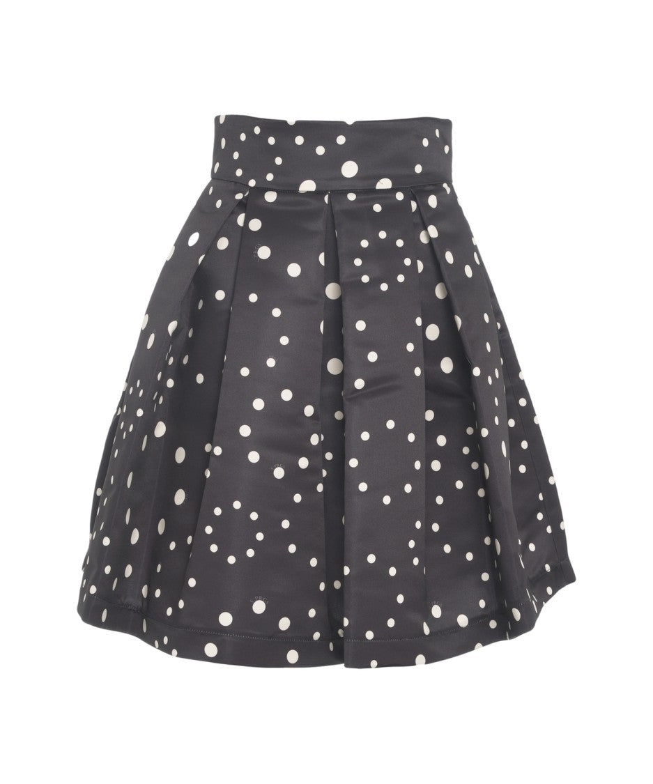 5 Progress Pleated Skirt With Polka Dots