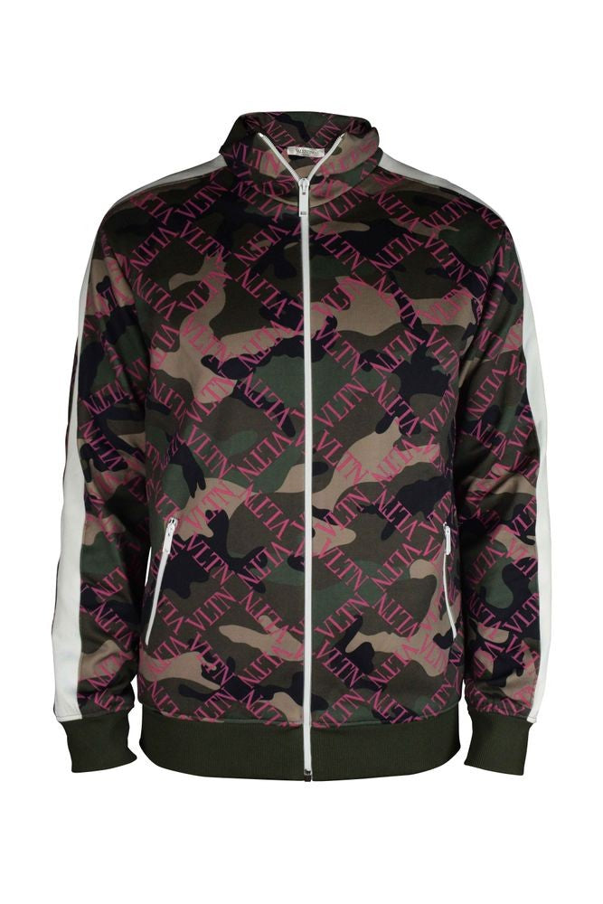 Valentino Garavani Camouflage Zip-Up Vest With Vltn Logo