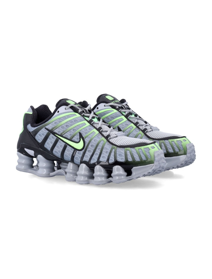 Nike Grey Shox Synthetic Sneakers