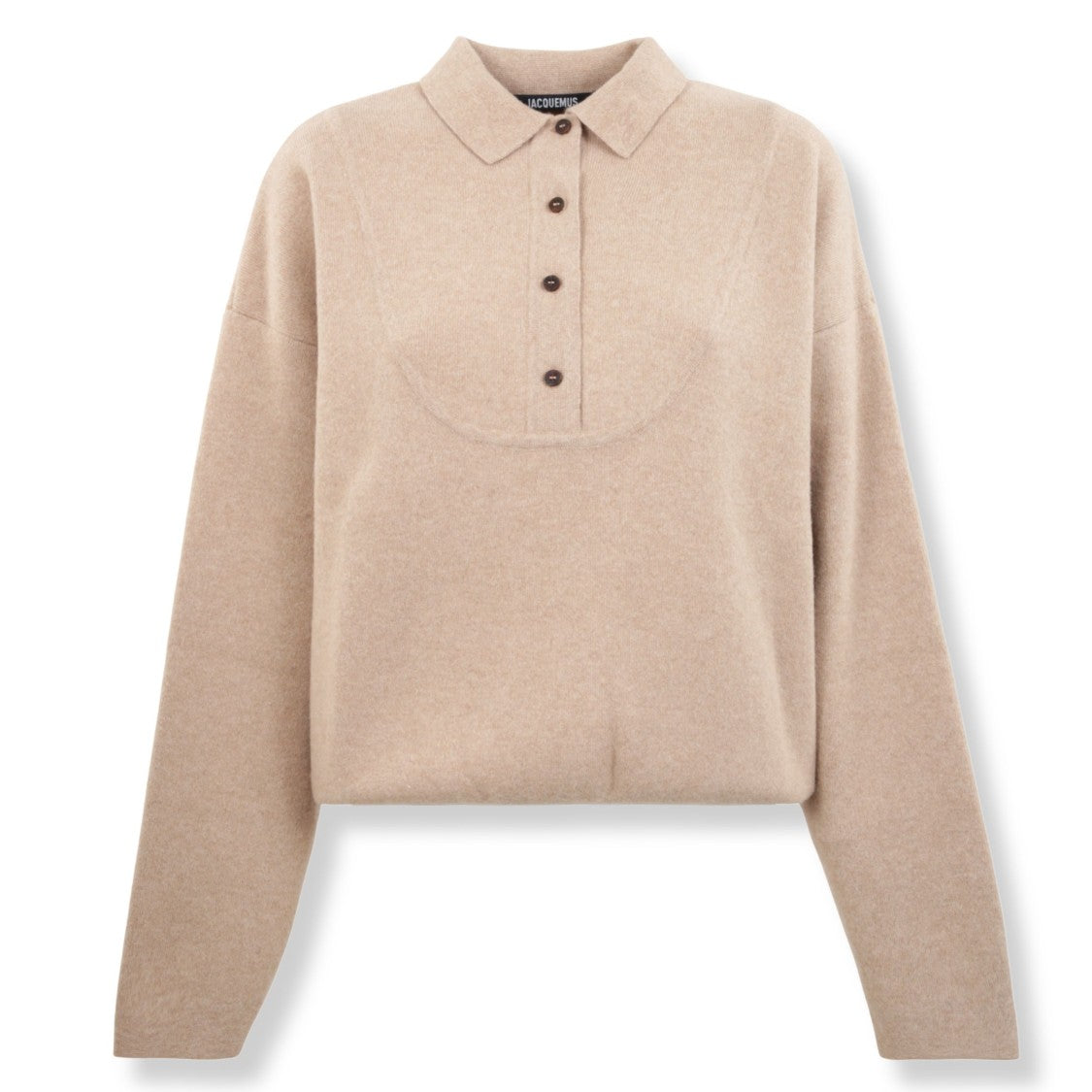 Jacquemus Half-Placket Relaxed Sweater