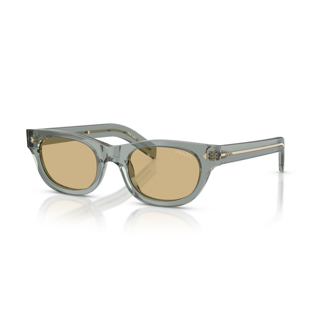 Prada 0Pr C09s Translucent Acetate Rectangular Sunglasses