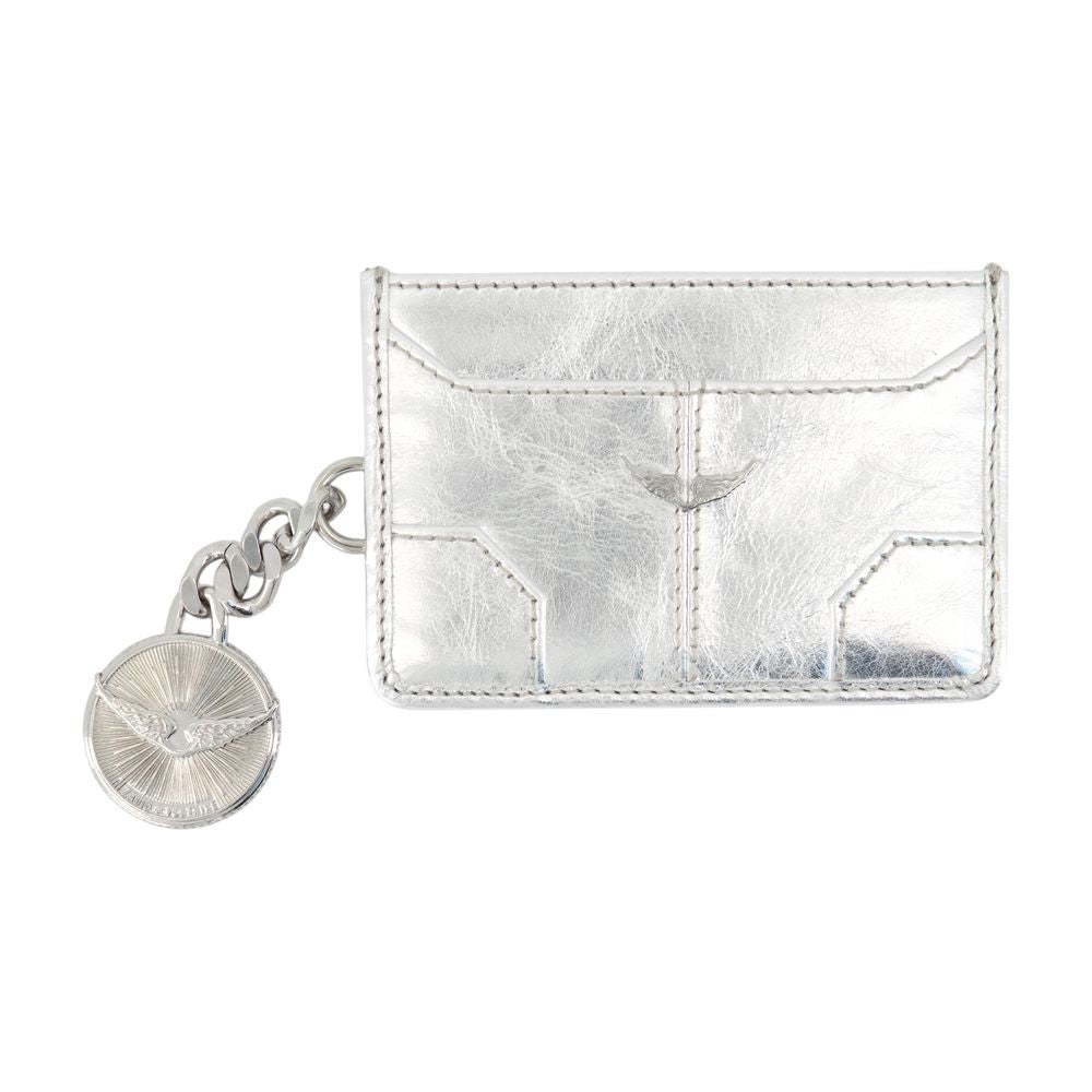 Zadig & Voltaire Sunny Pass Card Holder - Leather - Silver