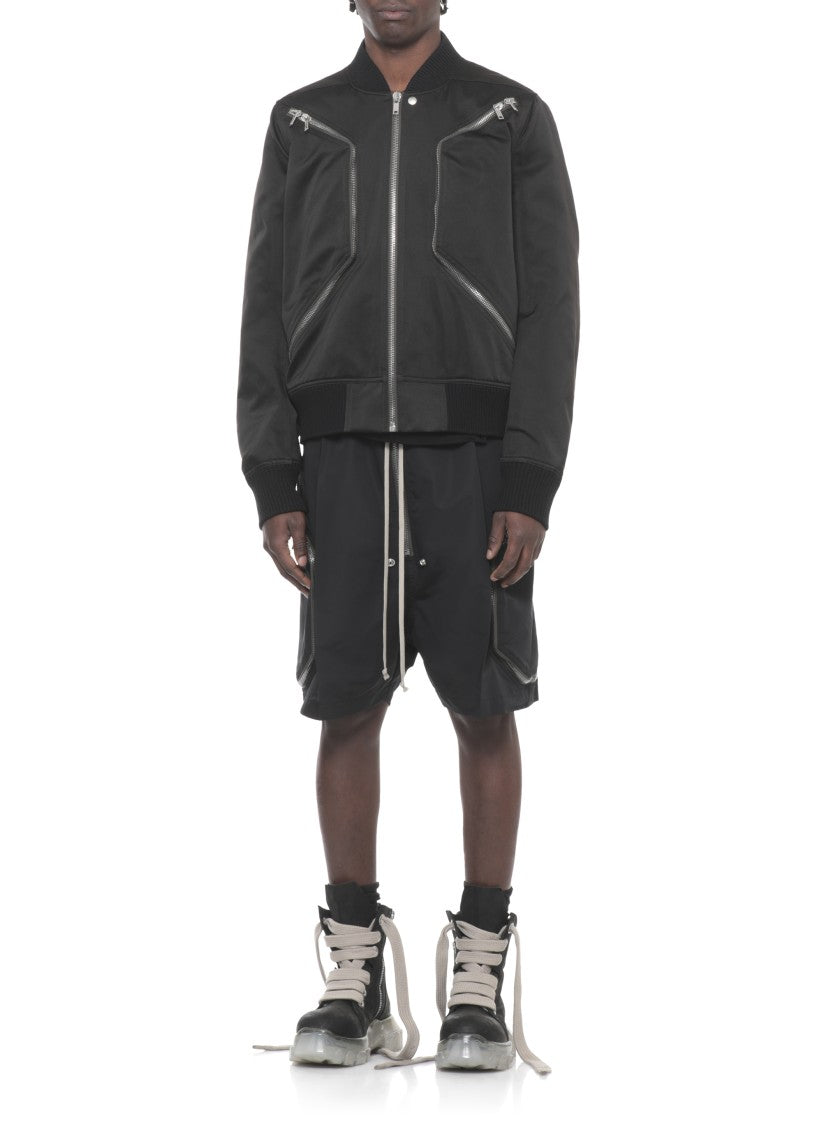 Rick Owens Black Heizer Flight Bomber Jacket