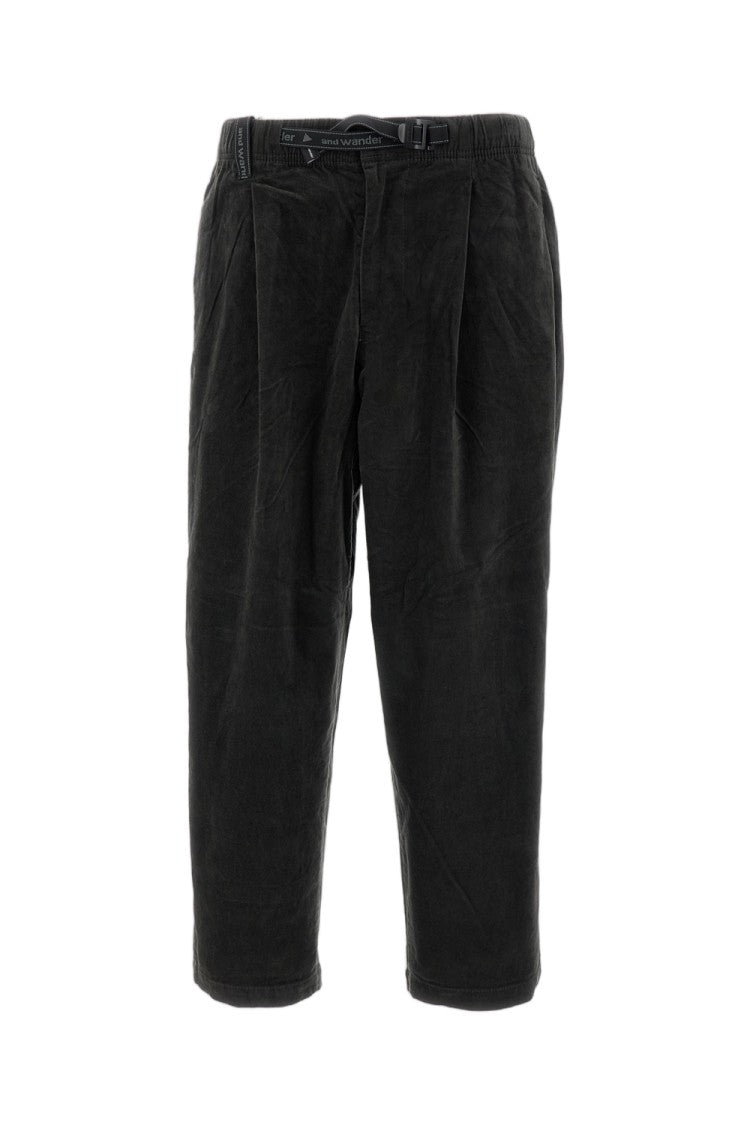 And Wander Dark Grey 108 Moleskin Pants