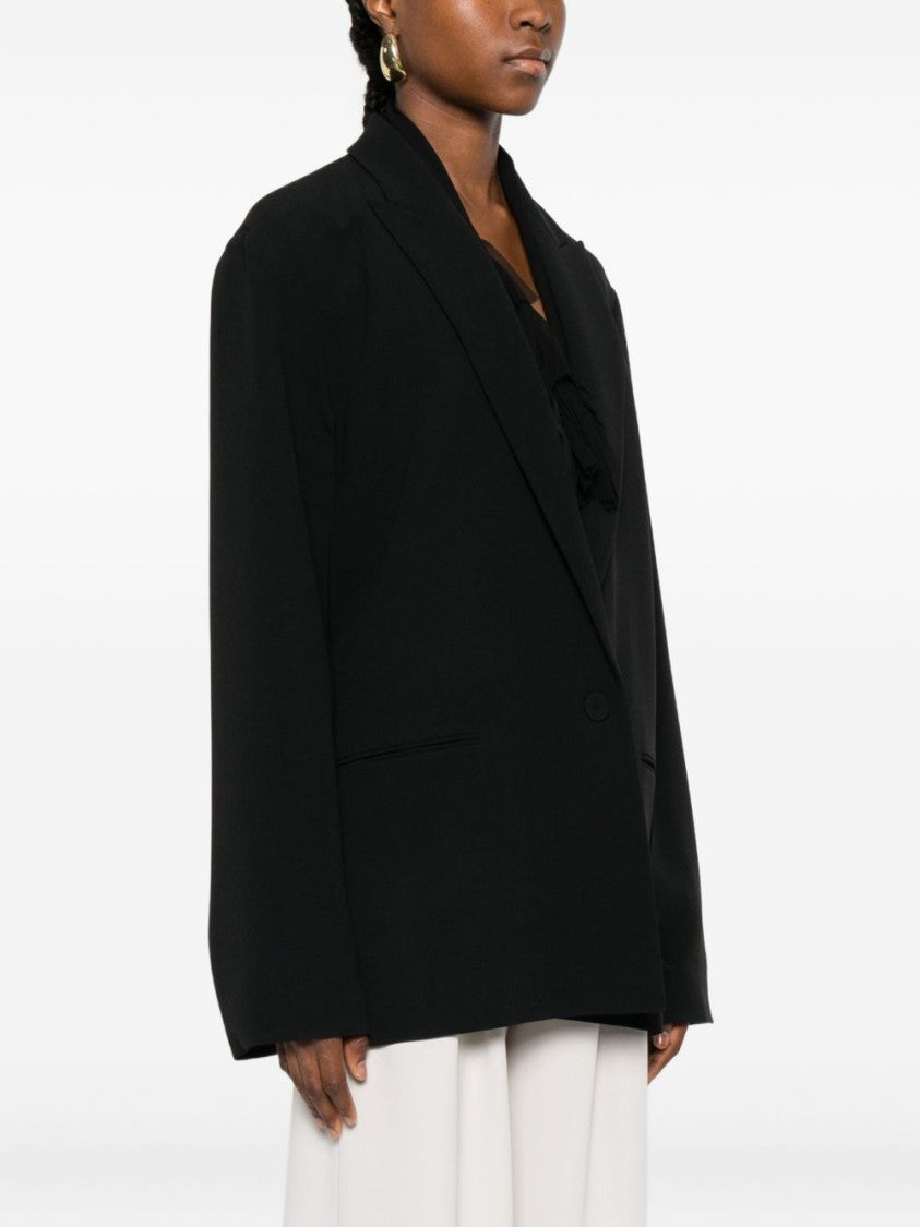 Alberta Ferretti Tailored Black Jacket With Boxy Silhouette