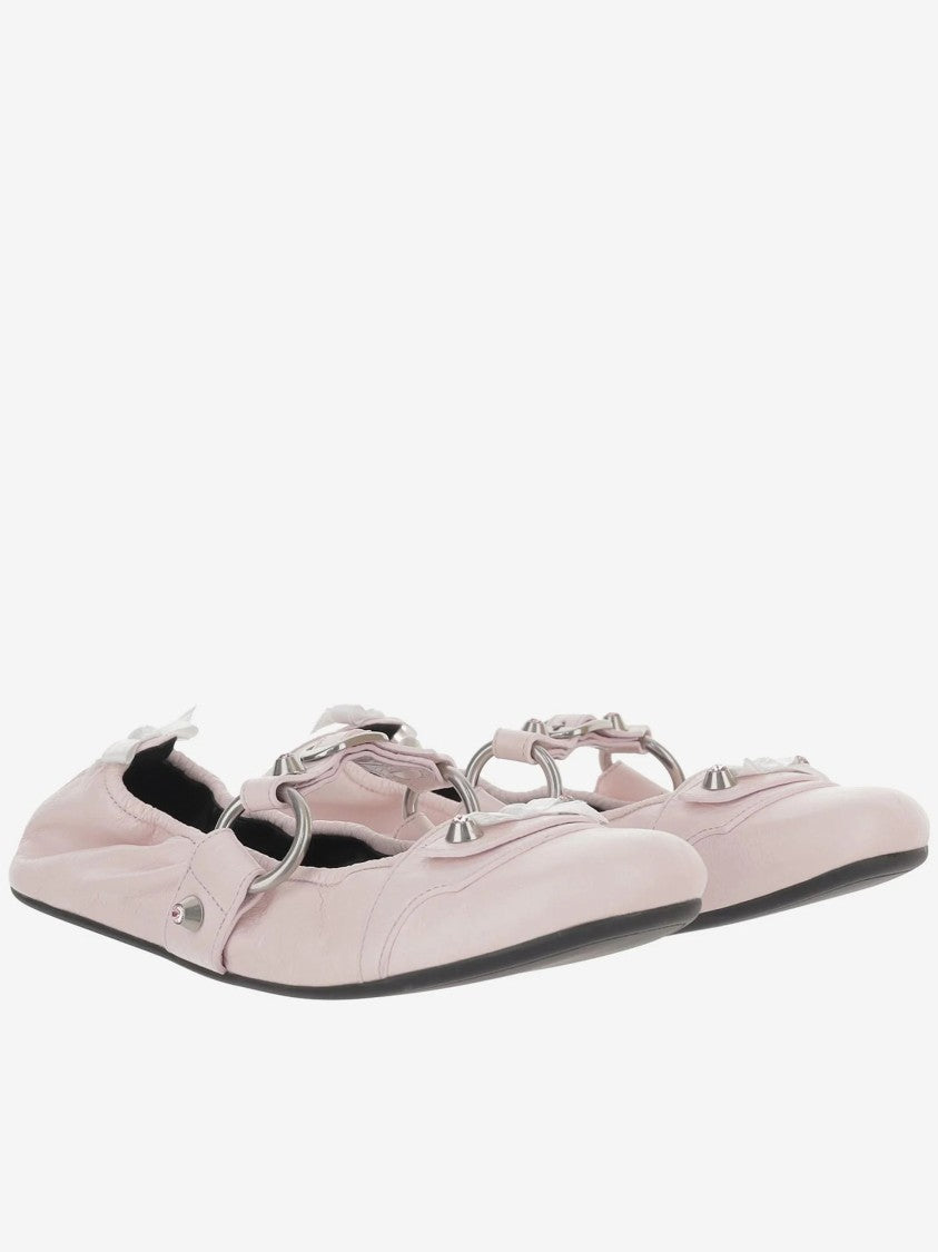 Balenciaga Pale Pink City Fl L005 Ballerinas