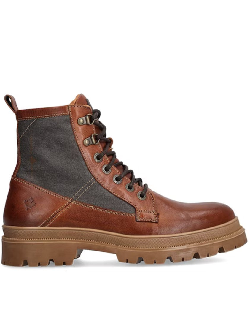 Canada Snow Mount Hektor Leather Fabric Lace Boots