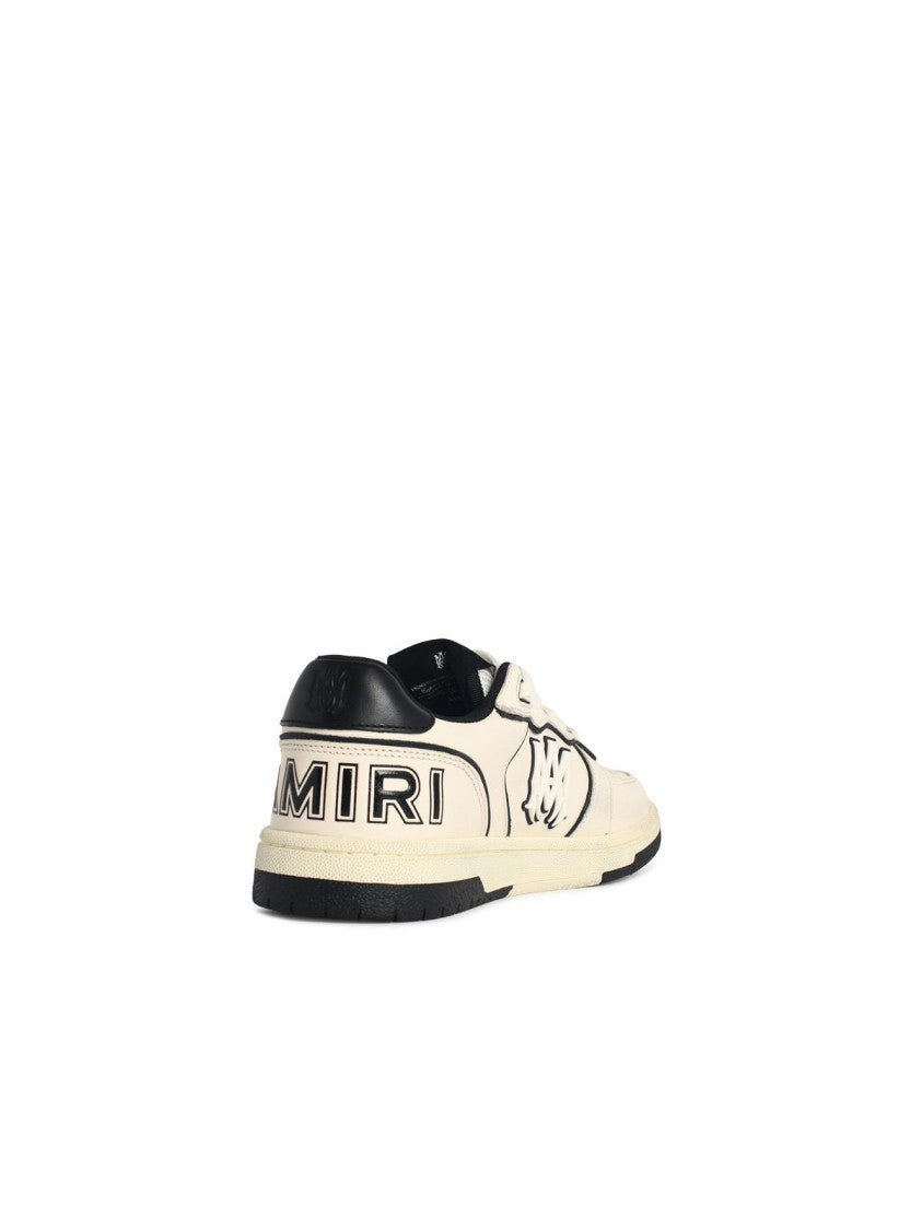 Amiri 'Newport' Ivory White Leather Blend Sneakers
