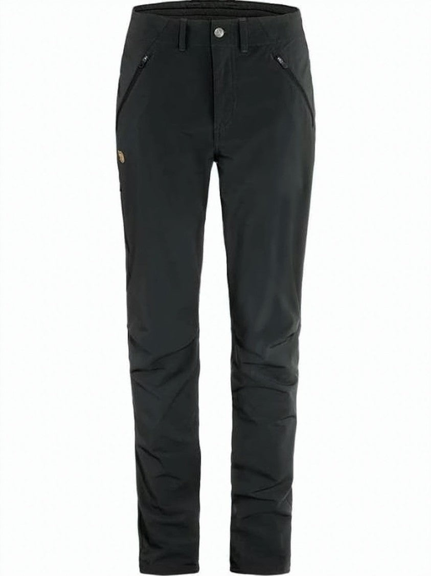 Fjallraven Kanken Fitted Straight Pants With Zippered Side Pockets