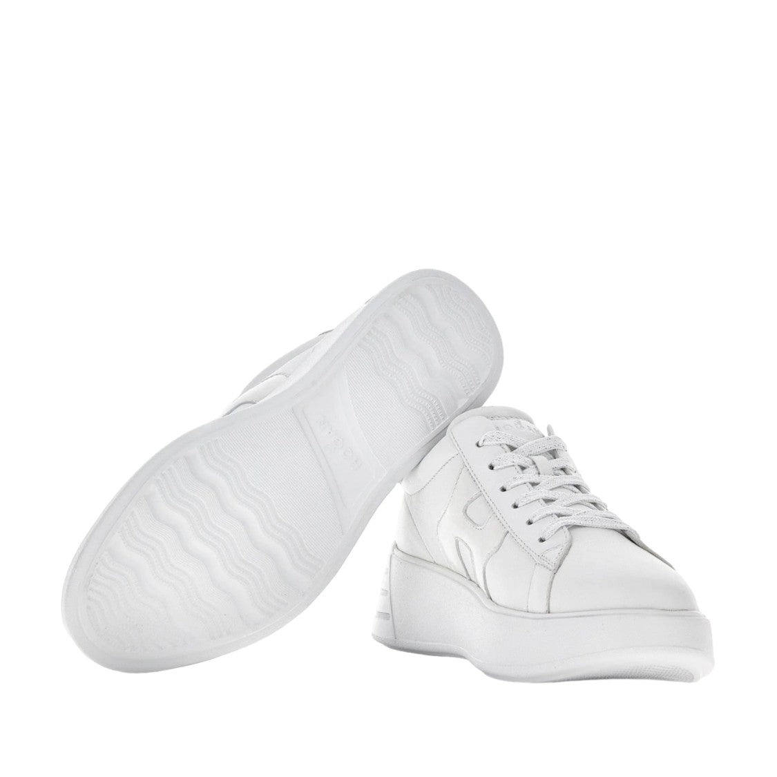 Hogan Minimalist White Leather Sneakers