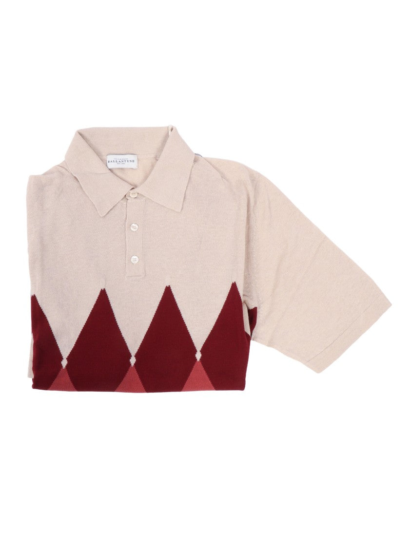 Ballantyne Geometric Pattern Classic Polo Shirt