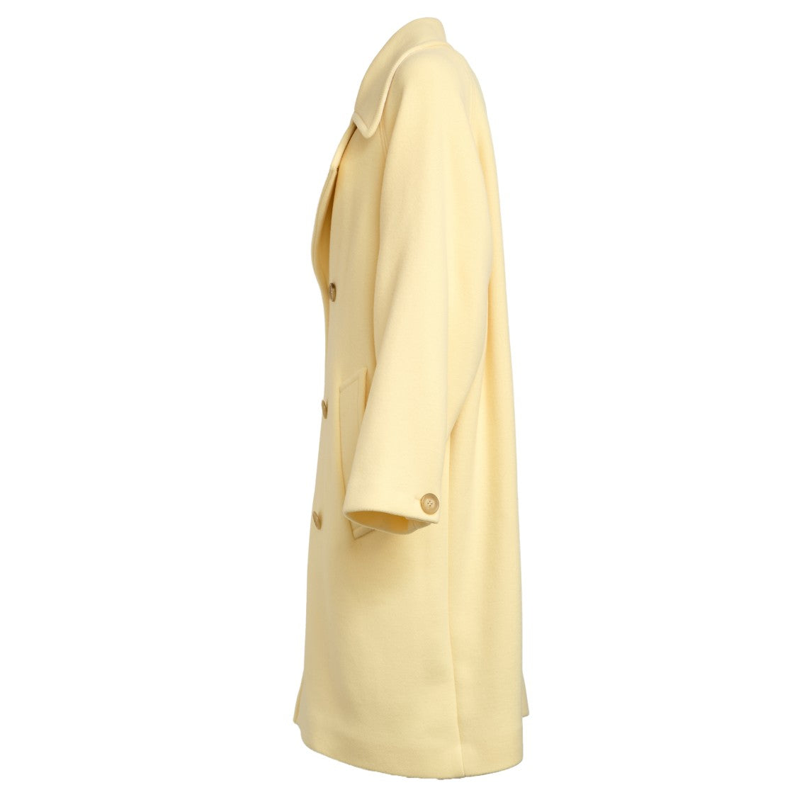 N°21 Double-Breasted Wool Coat With Notched Lapel And Oversized Fit