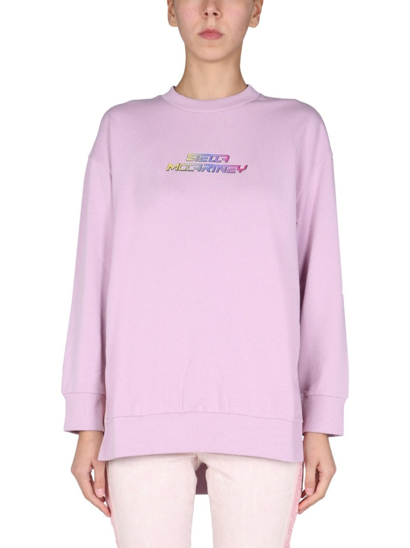 Stella Mccartney Soft Lilac Crew Neck Sweatshirt