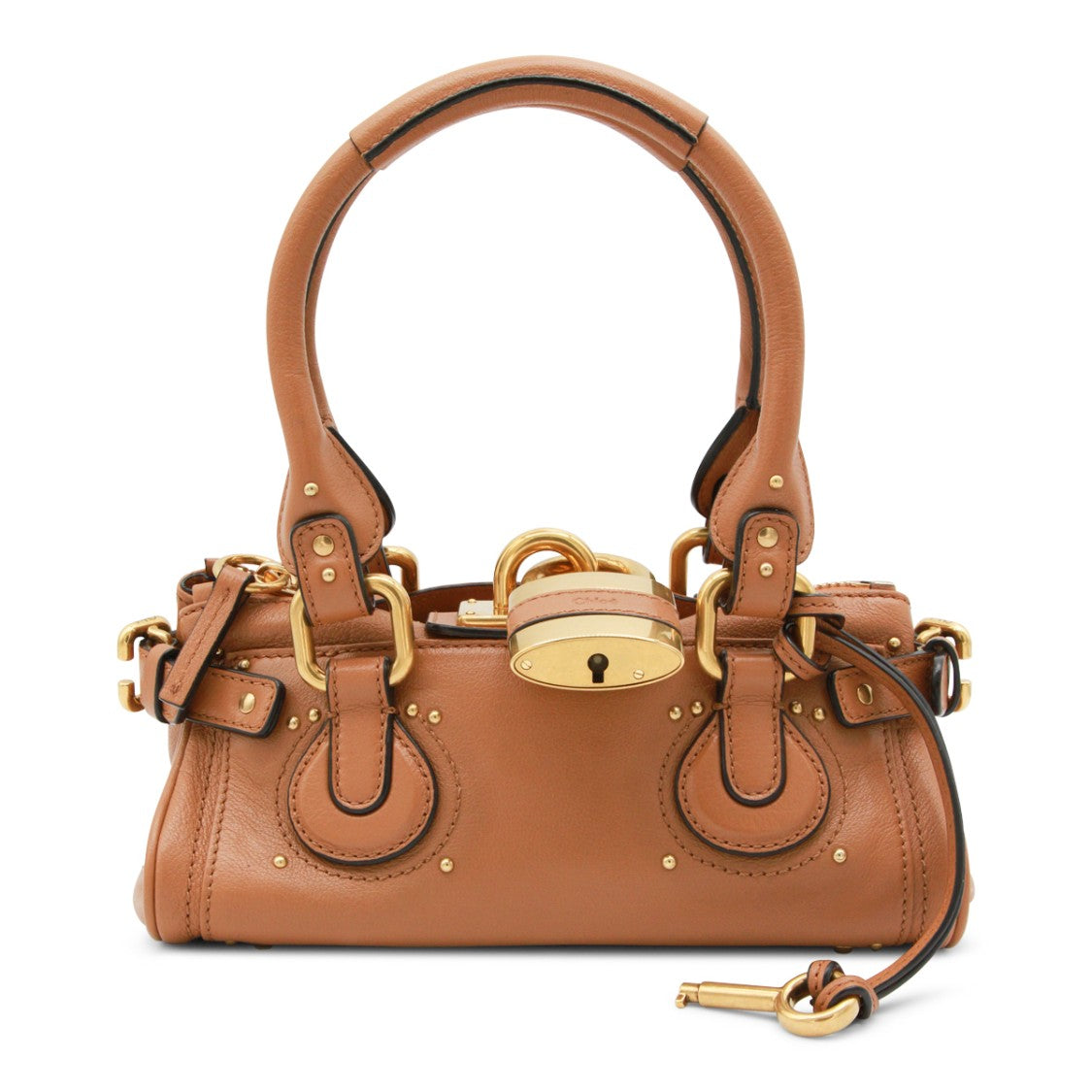 Chloé Brown Leather Paddington Top Handle Bag
