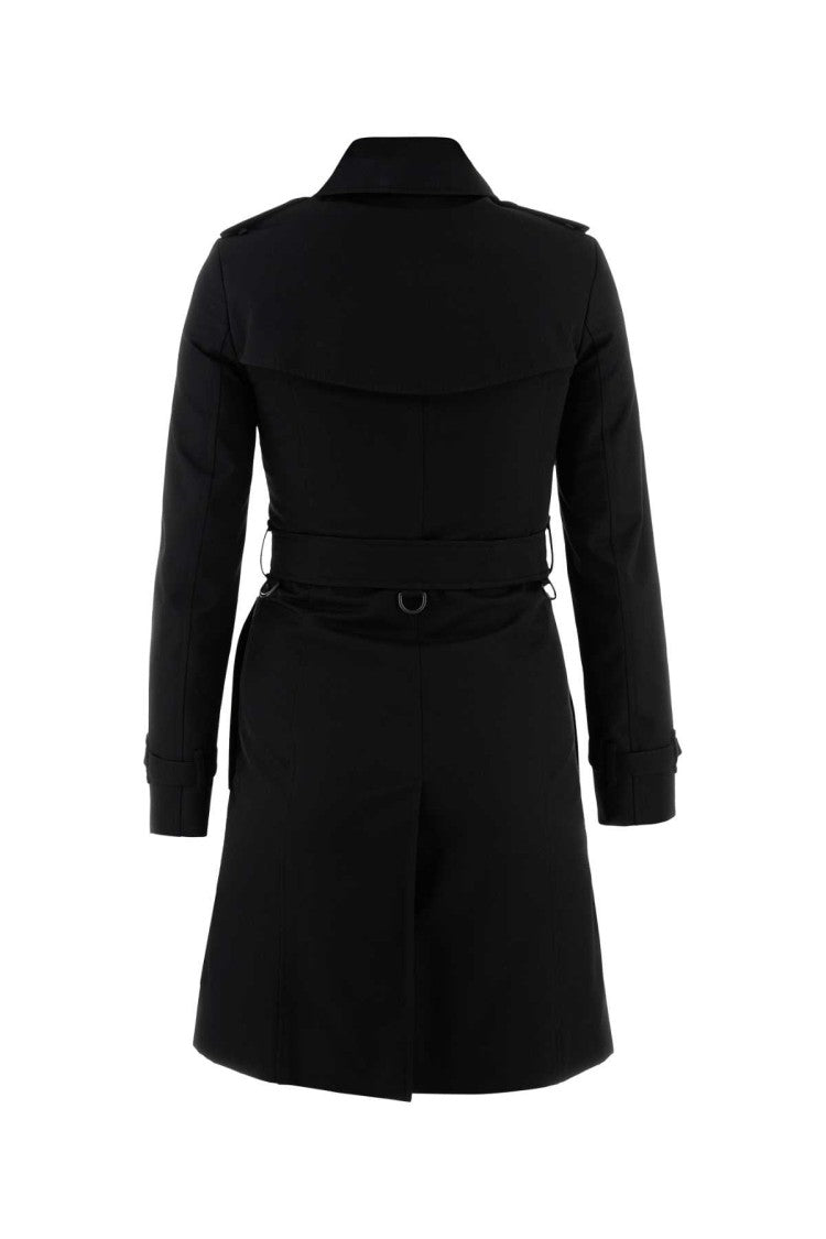 Burberry Black Cotton Trench Coat