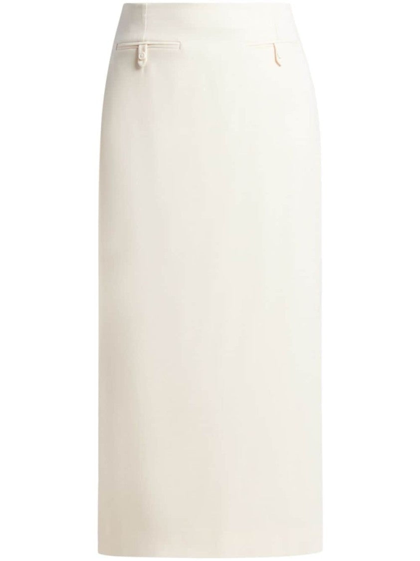 Staud Midi-Length Tailored Skirt
