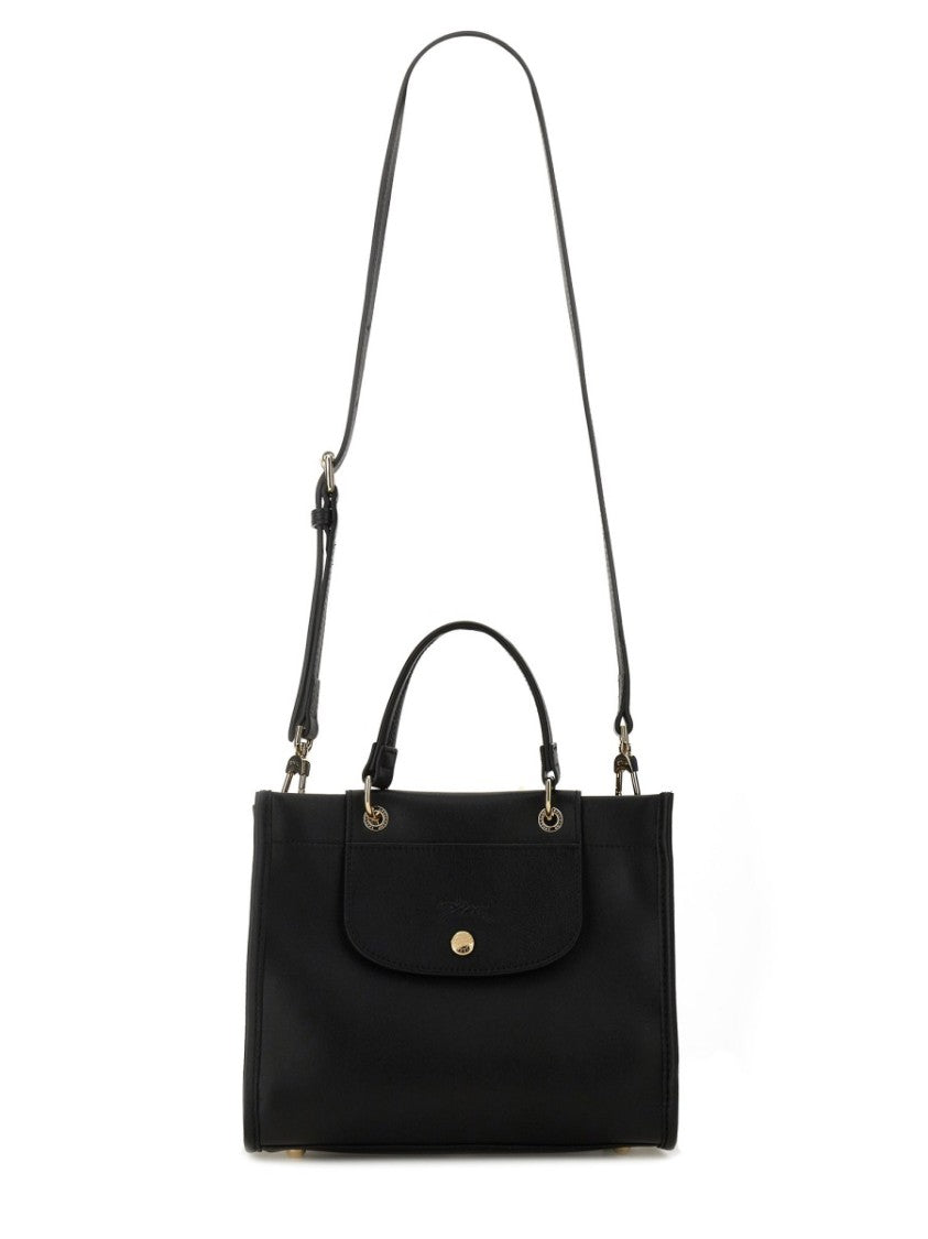 Longchamp Structured Leather Shoulder Bag