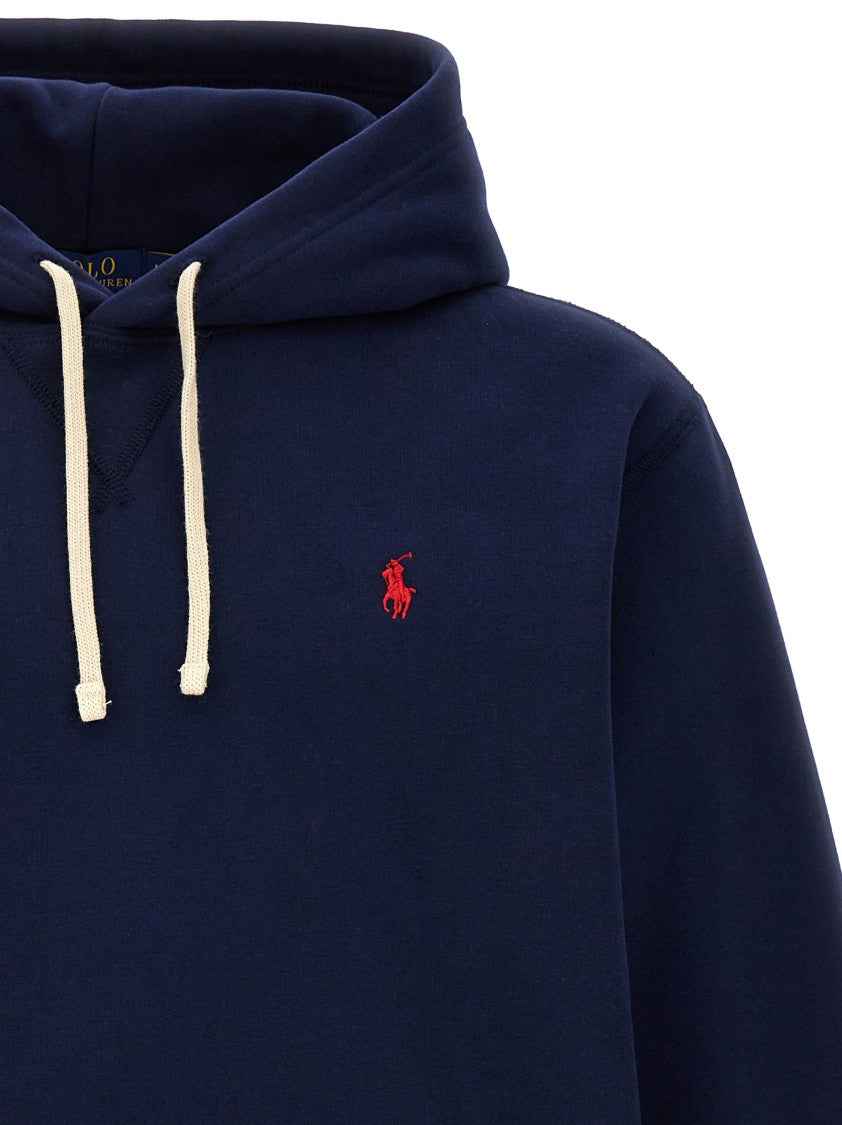 Polo Ralph Lauren Classic Blue Cotton Hoodie