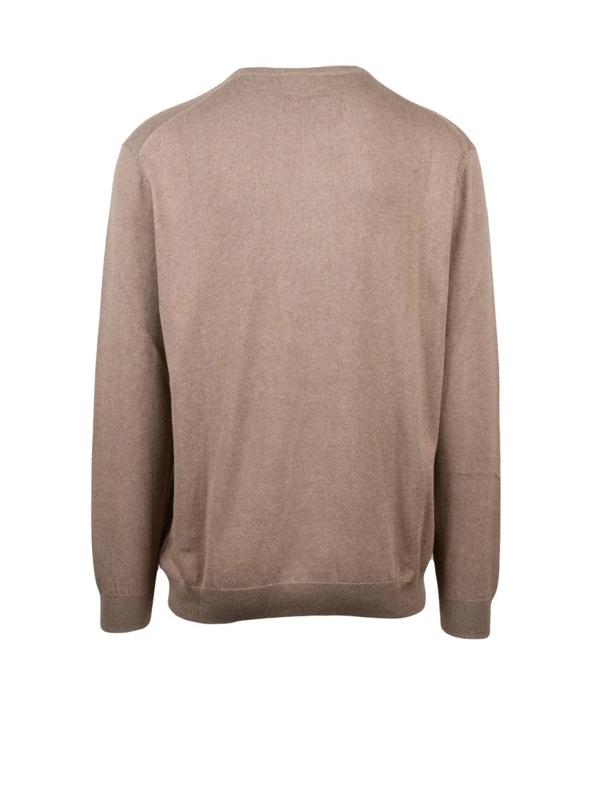 Cashmere Company P. Cashmere Blend Crewneck Sweater In Neutral Beige