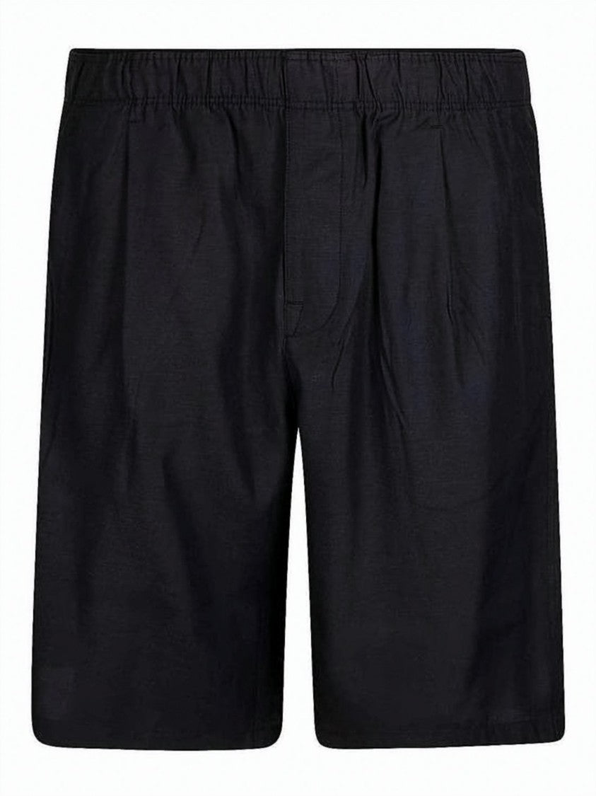 Our Legacy Relaxed Fit Leisure Shorts In Steel Black Cupro Blend