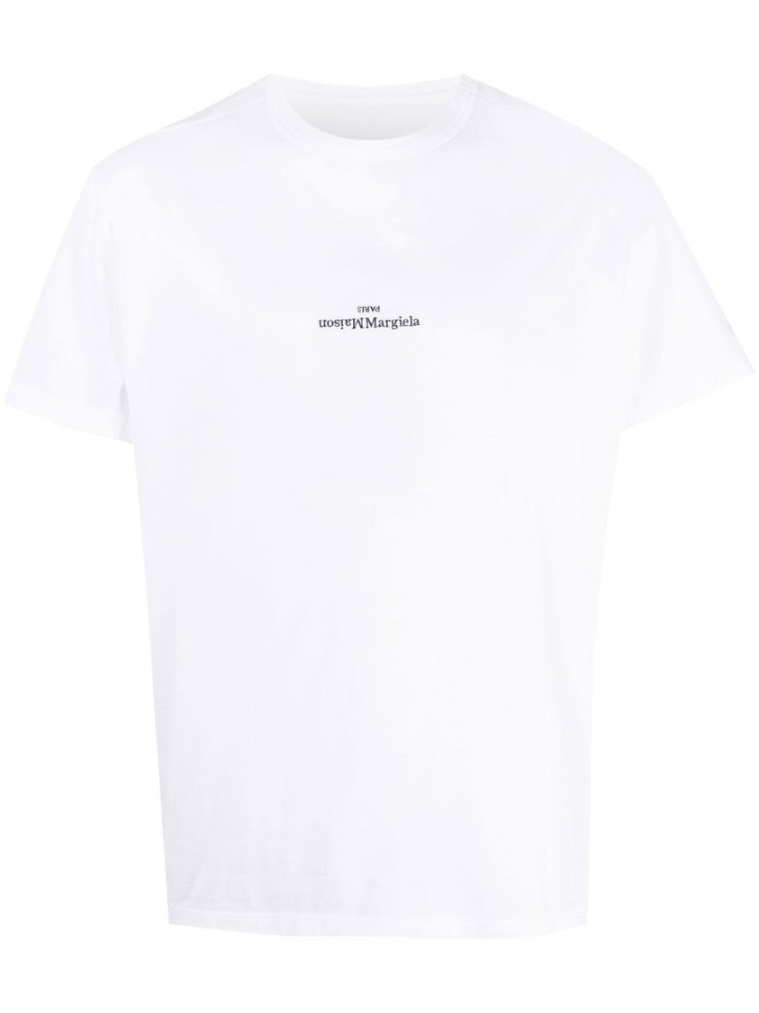Maison Margiela Cotton T-Shirt With Subtle Logo Print