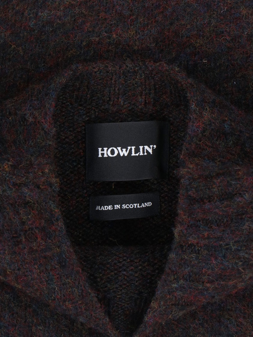 Howlin Vibrant Multicolour Knit Sweater With Textured Finish