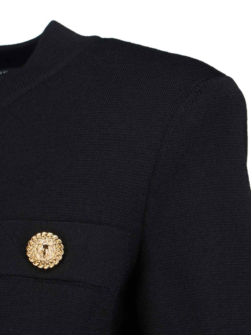 Balmain Crop Cardigan – Black