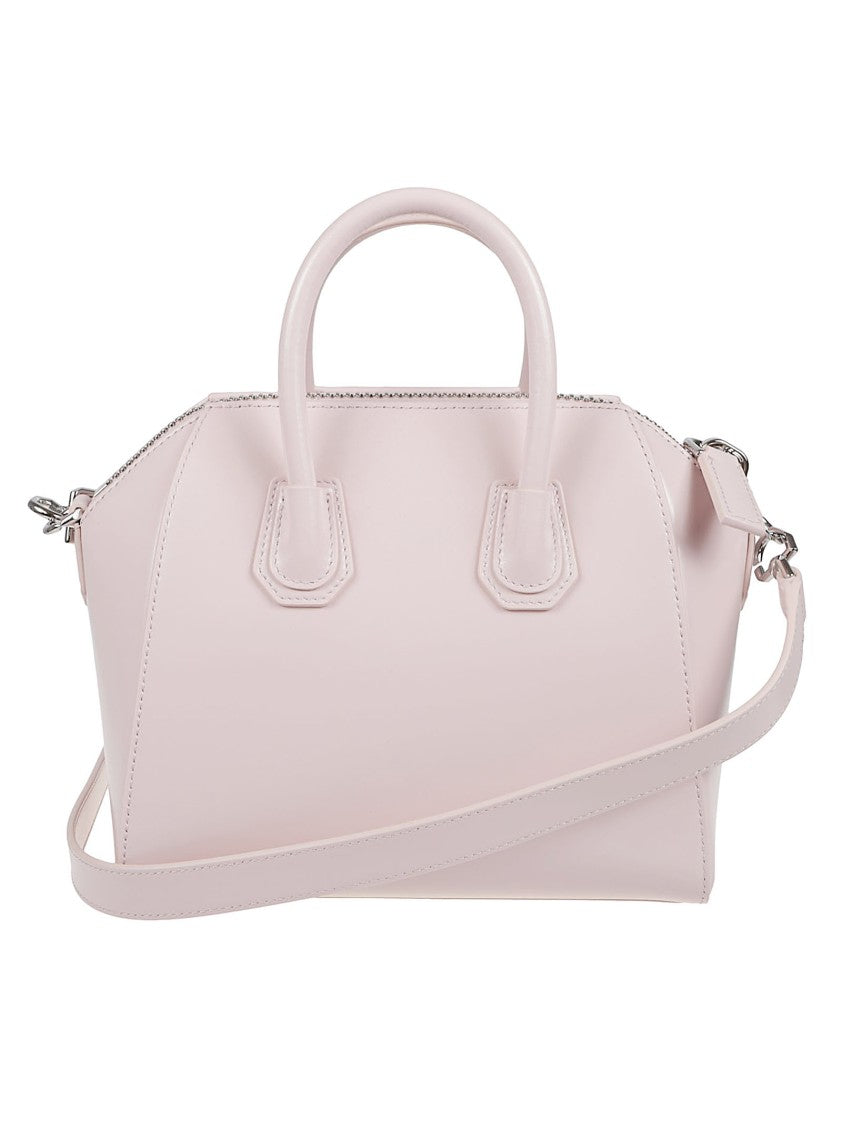 Givenchy Structured Light Pink Handbag With Silver Hardware