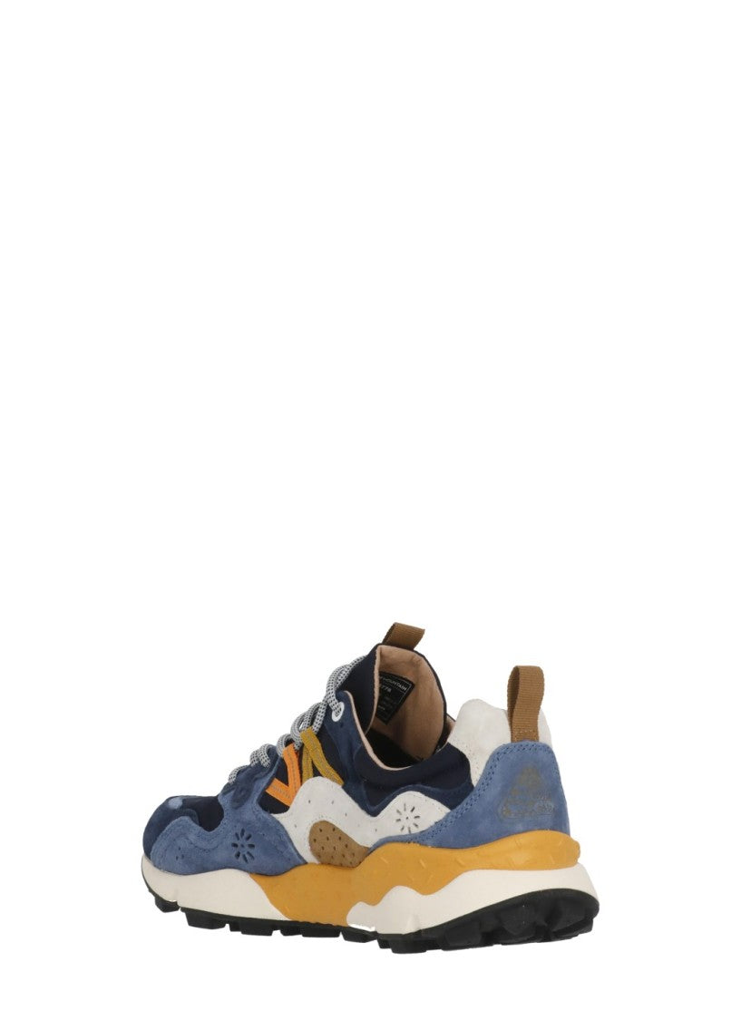Flower Mountain Blue Yamano 3 Suede Inserts Sneakers