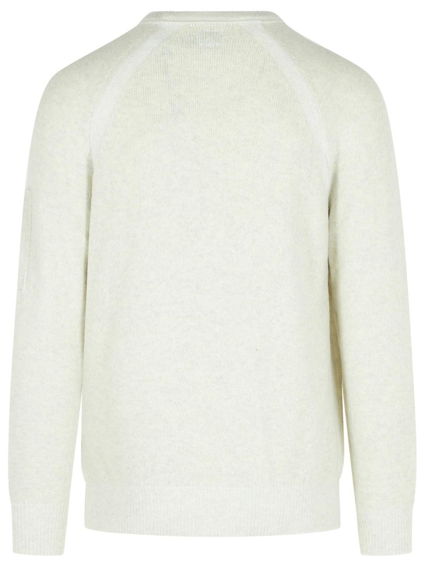 C.P. Company White Wool Blend Sweater