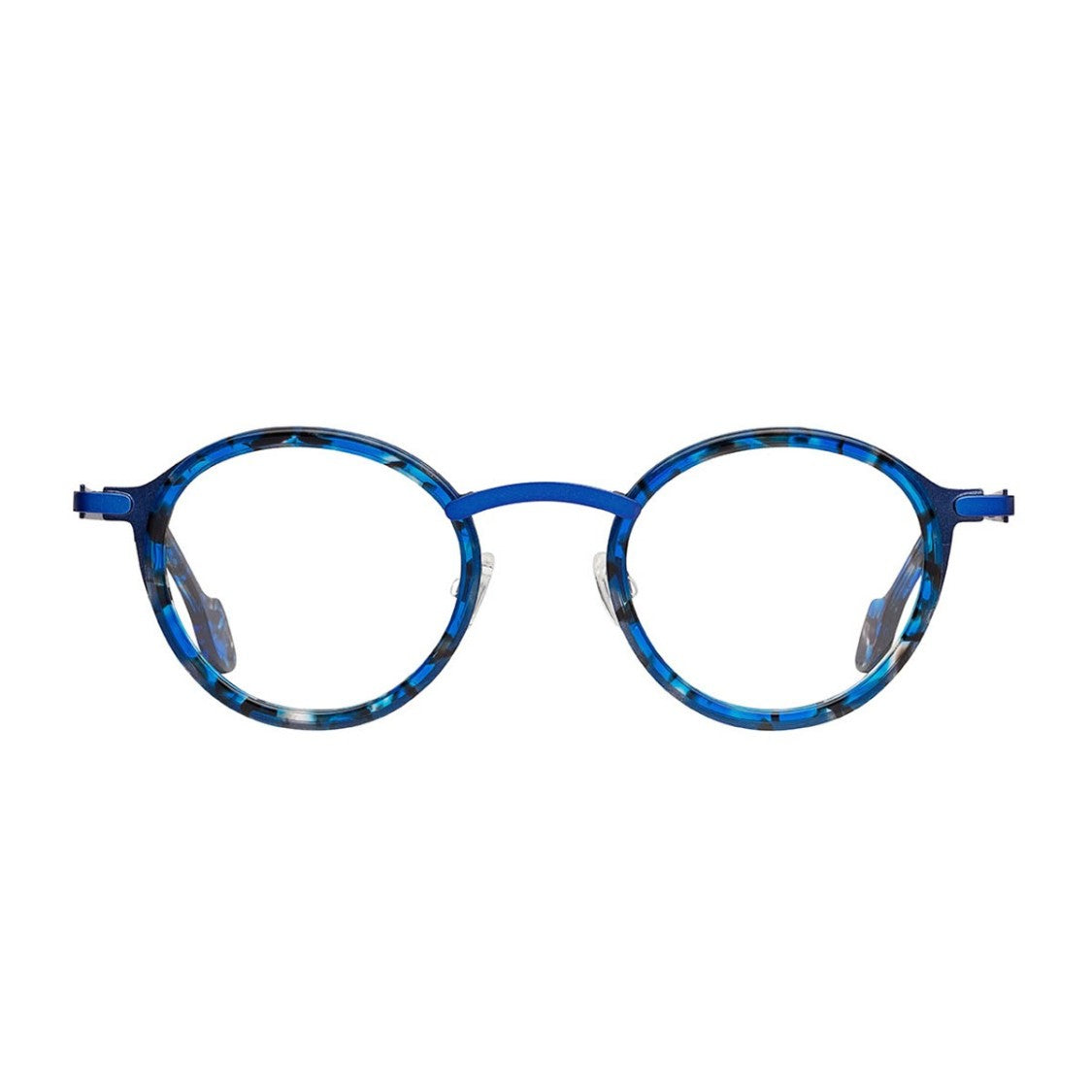 Matttew Blue Waza Celluloid Round Eyeglass Frames