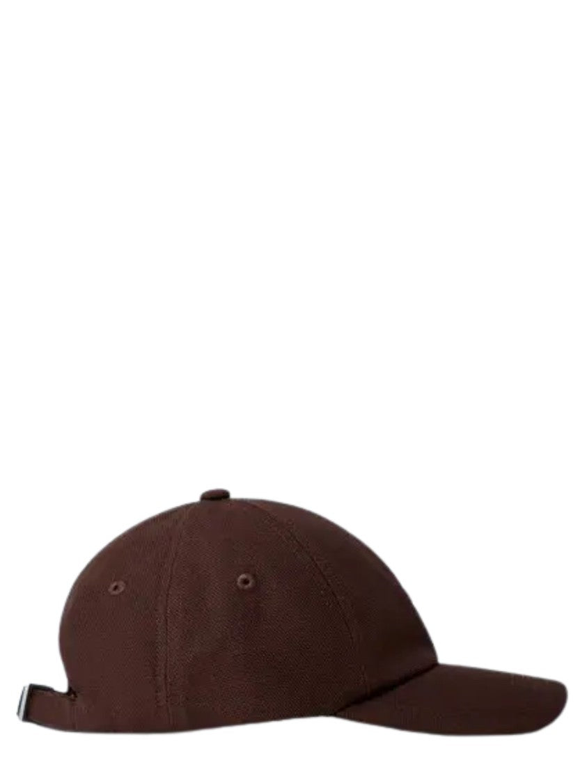 Jacquemus Brown Cotton Logo Bucket Hat