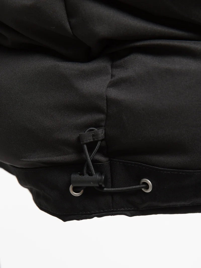 Reternity Black Boxy Oversized Puffer Nylon Down Jacket