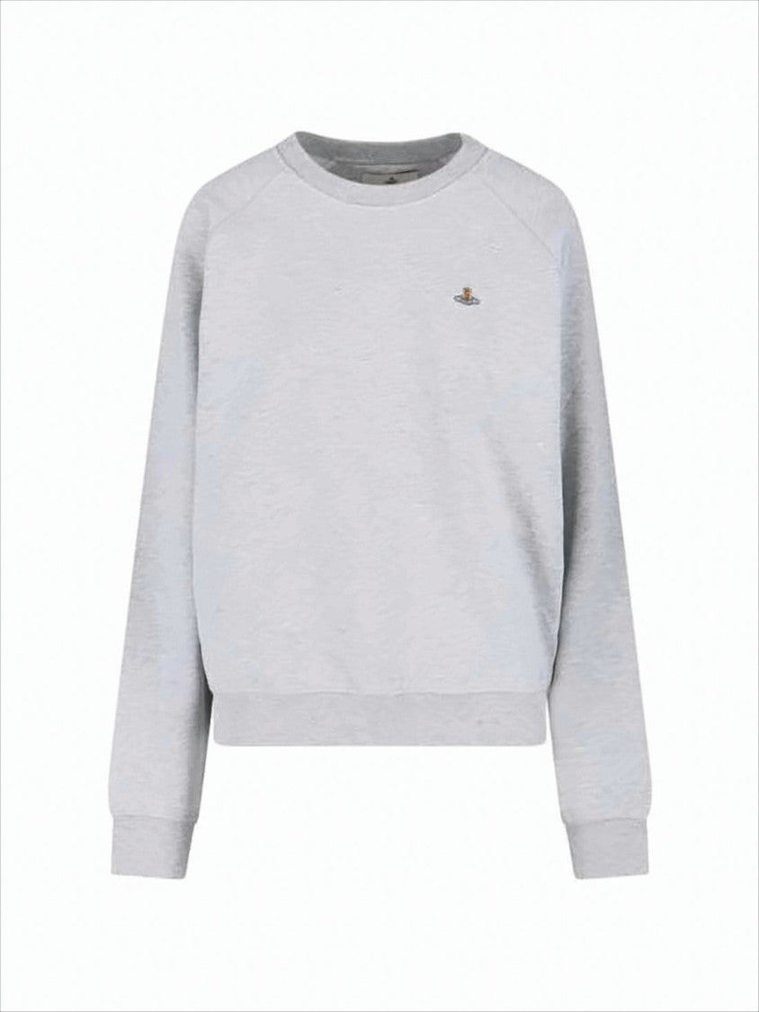 Vivienne Westwood Relaxed Fit Long-Sleeve Cotton Sweatshirt With Embroidered Logo