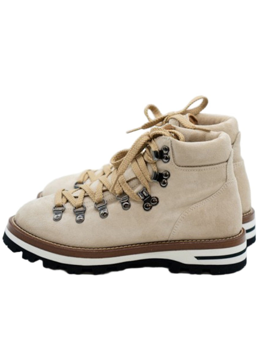 Monpiz Beige Cortina Suede Ski Snow Boots