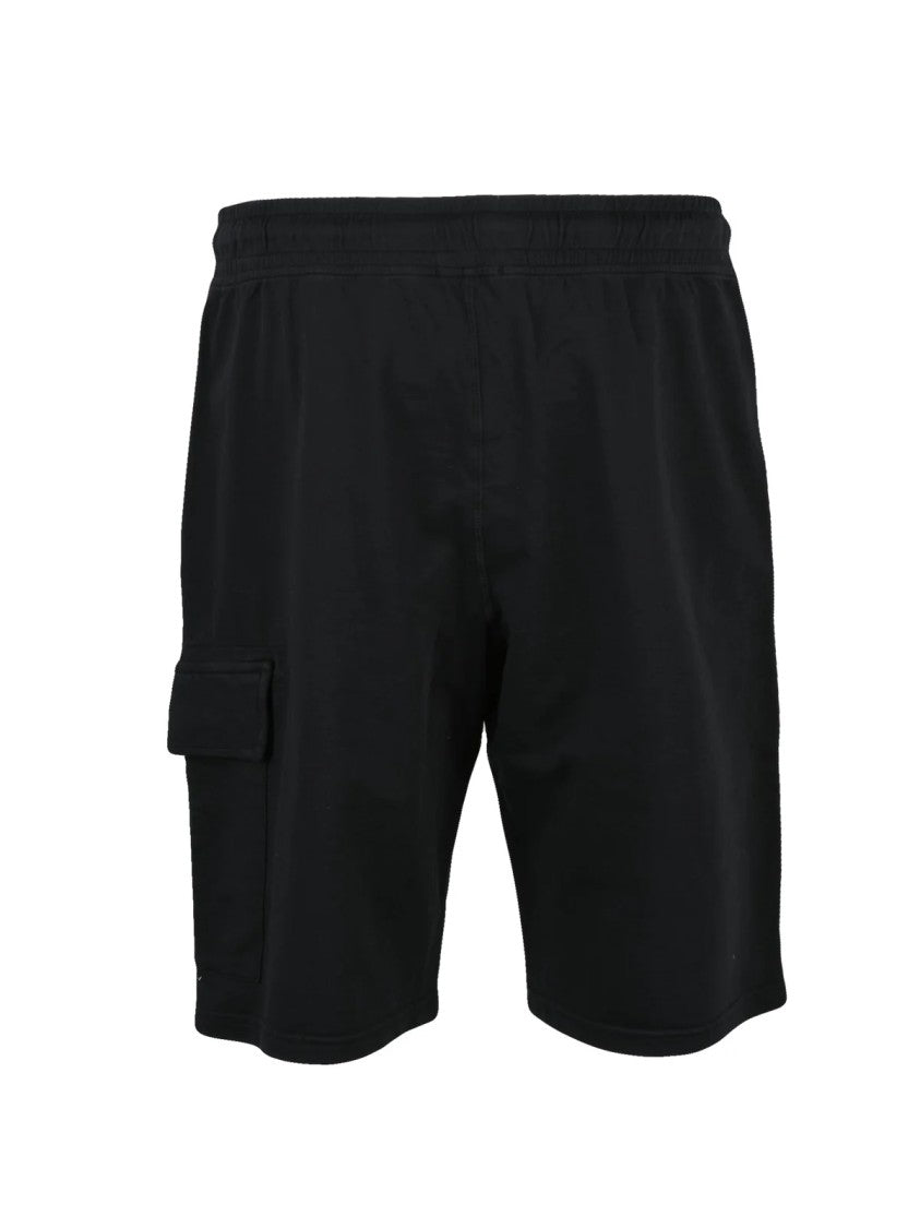 C.P. Company Black Cotton Sweatshorts