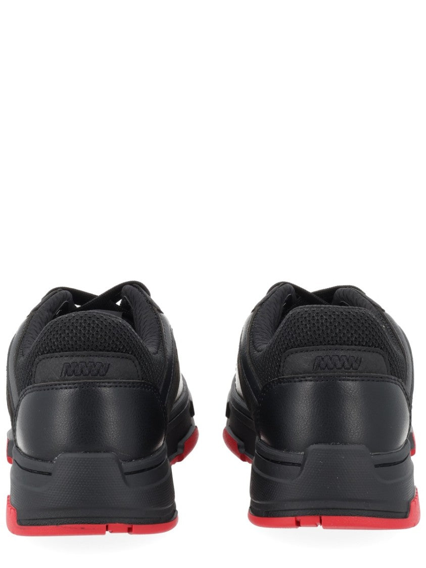 Hugo Yarrow Black Red Accents Sneakers