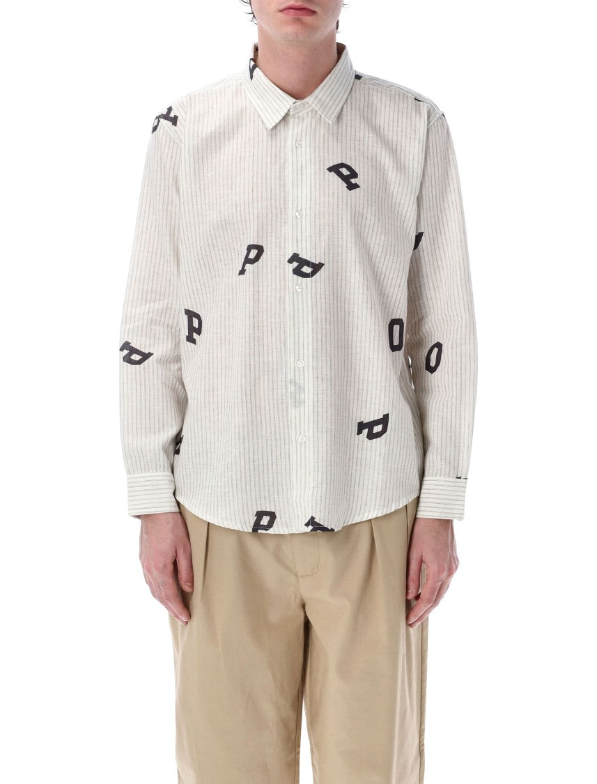 Pop Trading Company Pop Letters Striped Shirt