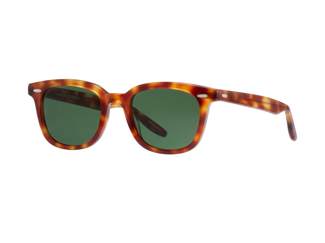 Barton Perreira Green Bp40046i Rounded Tortoiseshell Acetate Sunglasses