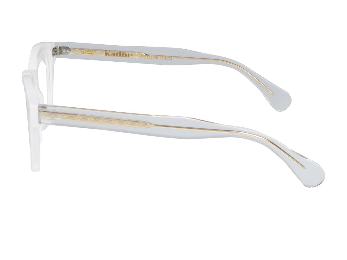 Kador White Jolly Cal 49 Translucent Square Eyeglasses