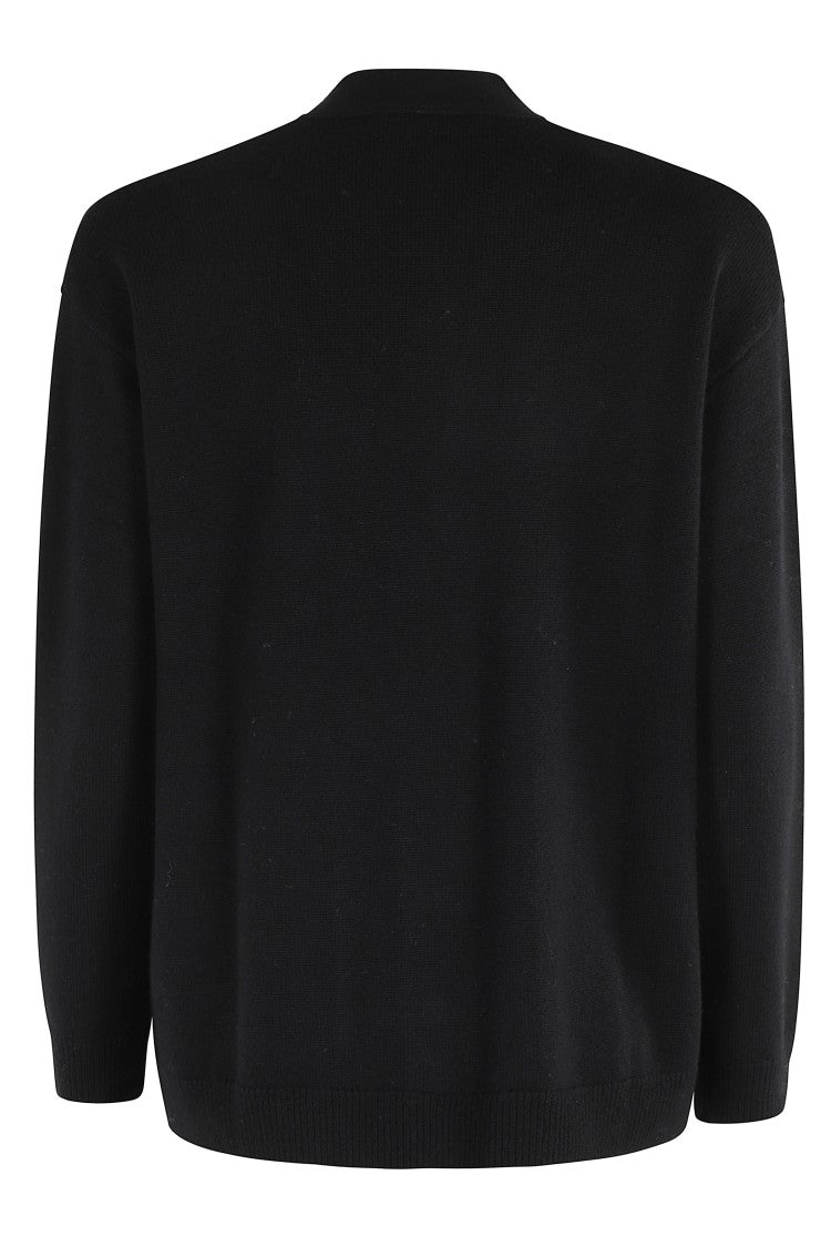 Seventy V-Neck Wool And Cashmere Cardigan With Button Closure