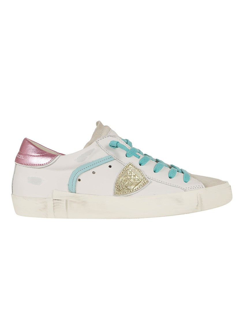 Philippe Model Vintage-Inspired Low-Top Sneakers With Colorful Accents
