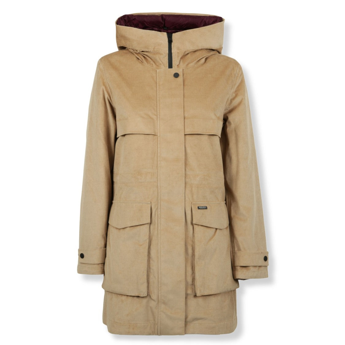Woolrich Three-Layer Vertical Corduroy Parka