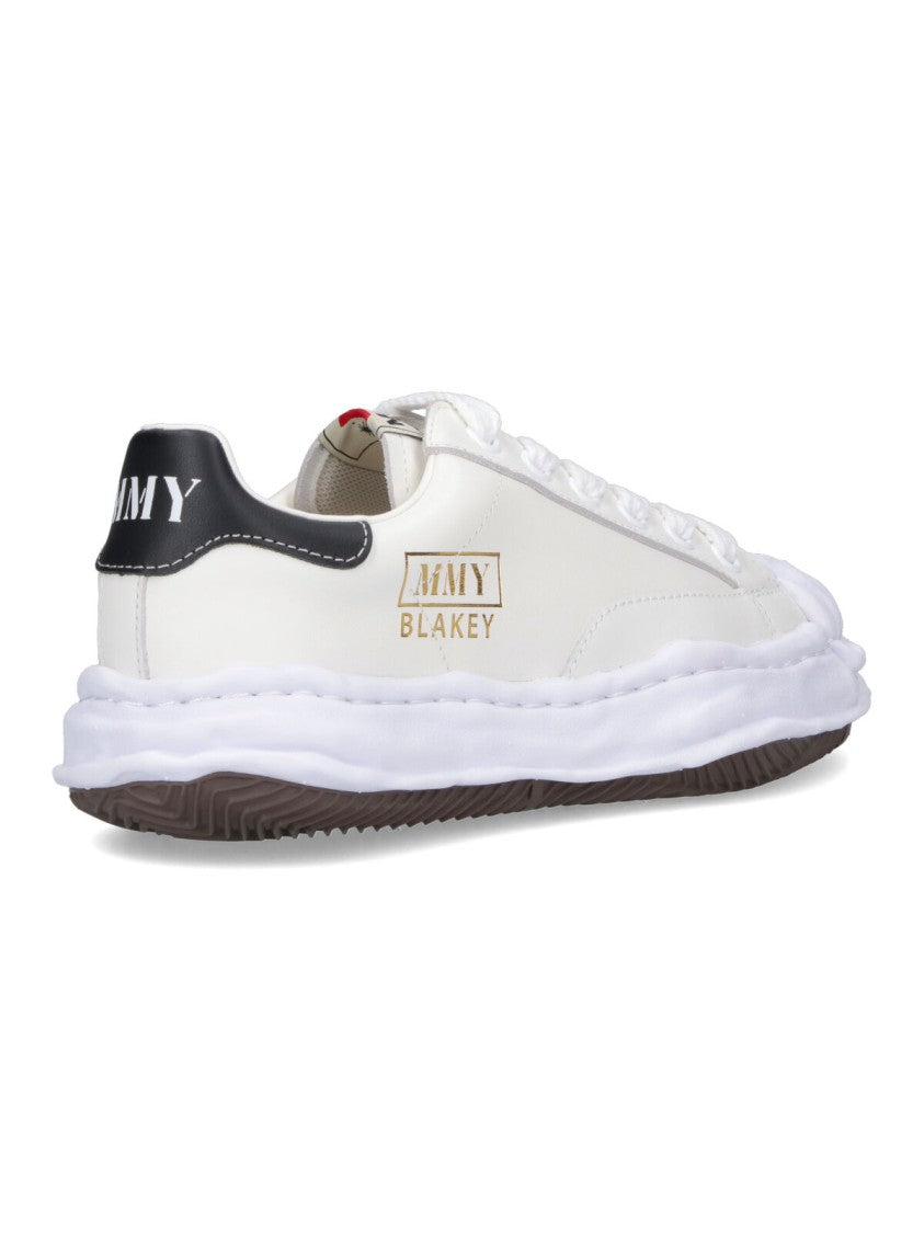 Maison Mihara Yasuhiro Calf Leather Sneakers With Oversized Rubber Sole