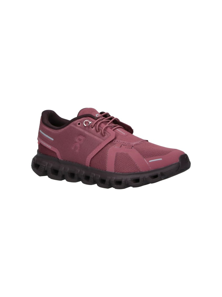 On Burgundy Cloud 6 Sneakers