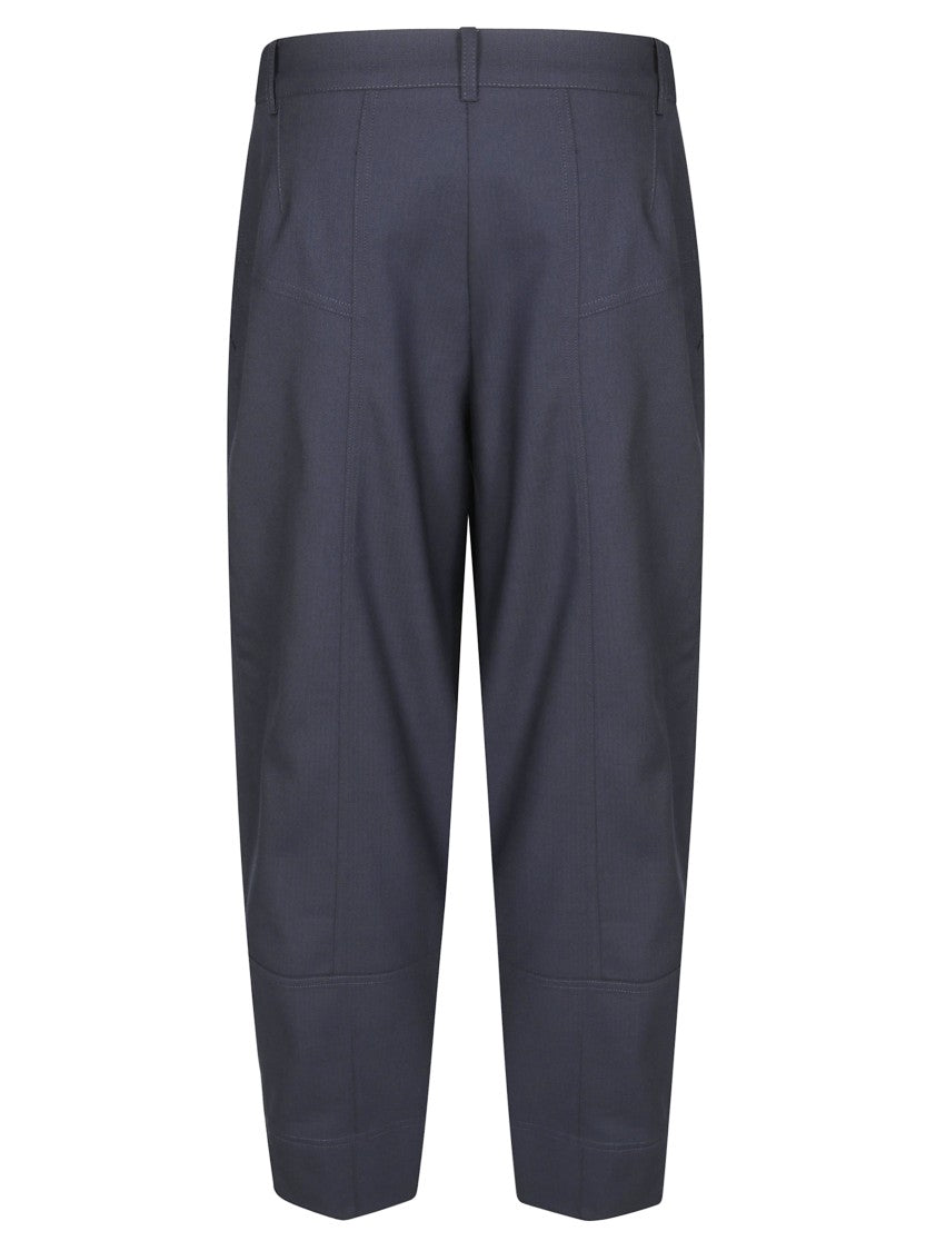 Pinko Cropped Tailored Wool Pants With Refined Silhouette