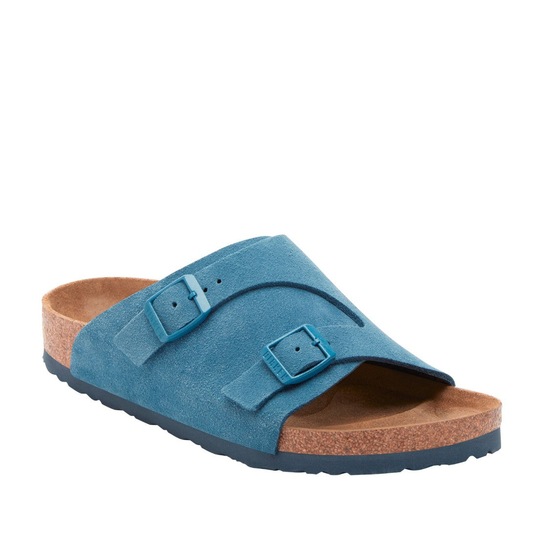 Birkenstock Soft Suede Sandals With Double Buckle Design